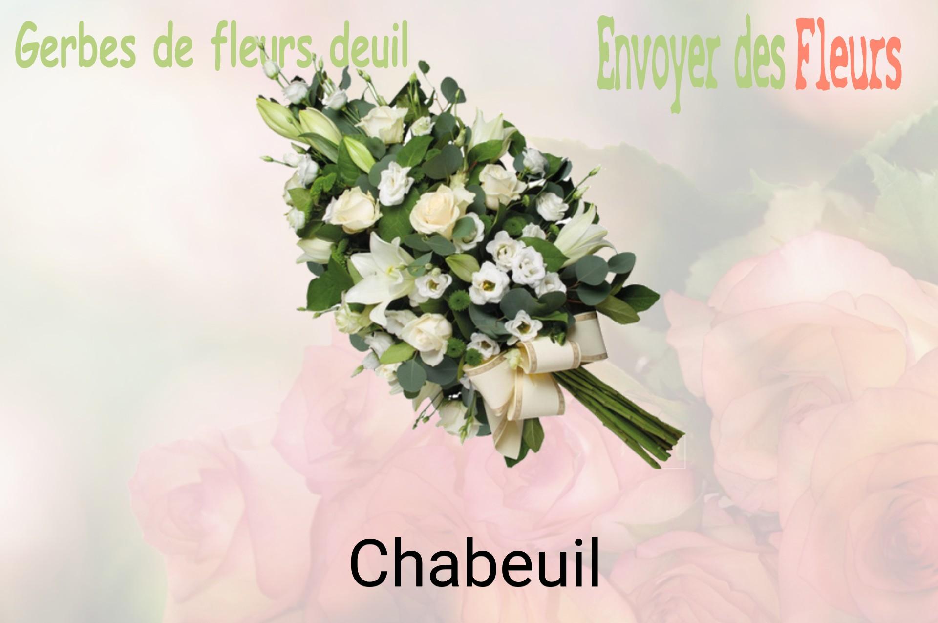Gerbe de fleurs de deuil livrée à Chabeuil